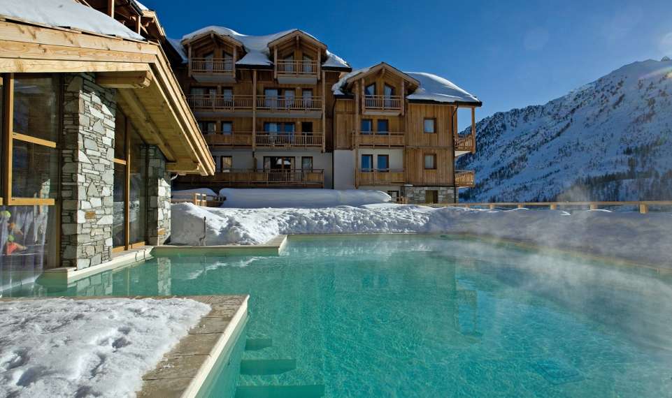 Le Hameau des Airelles - Montgenevre - SKIFUN - zunanji ogrevan bazen