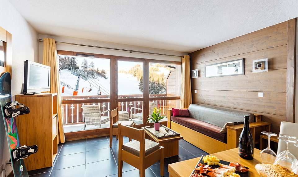 Francija Les Chalets Edelweiss Lagrange Vacances La Plagne balkon