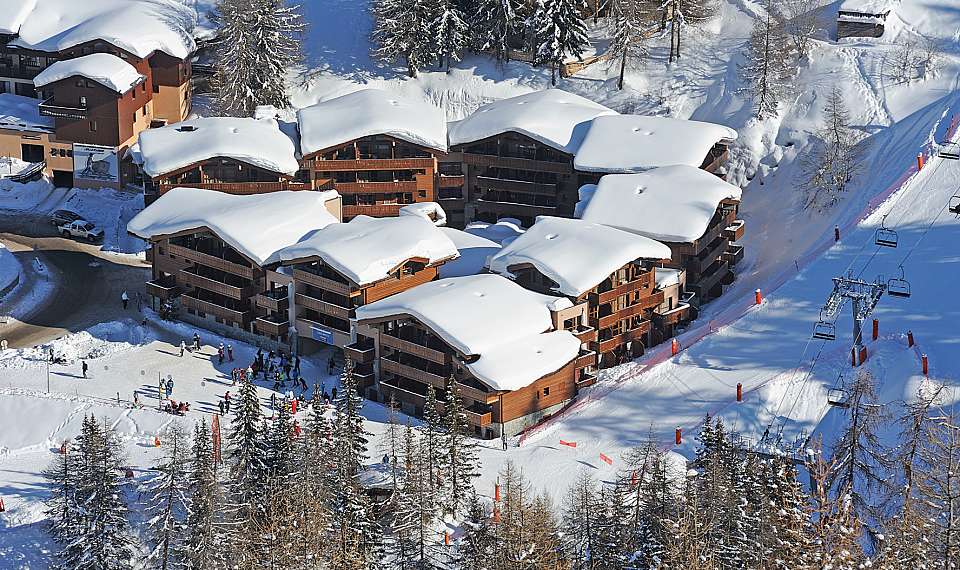 Francija Les Chalets Edelweiss Lagrange Vacances La Plagne sneg
