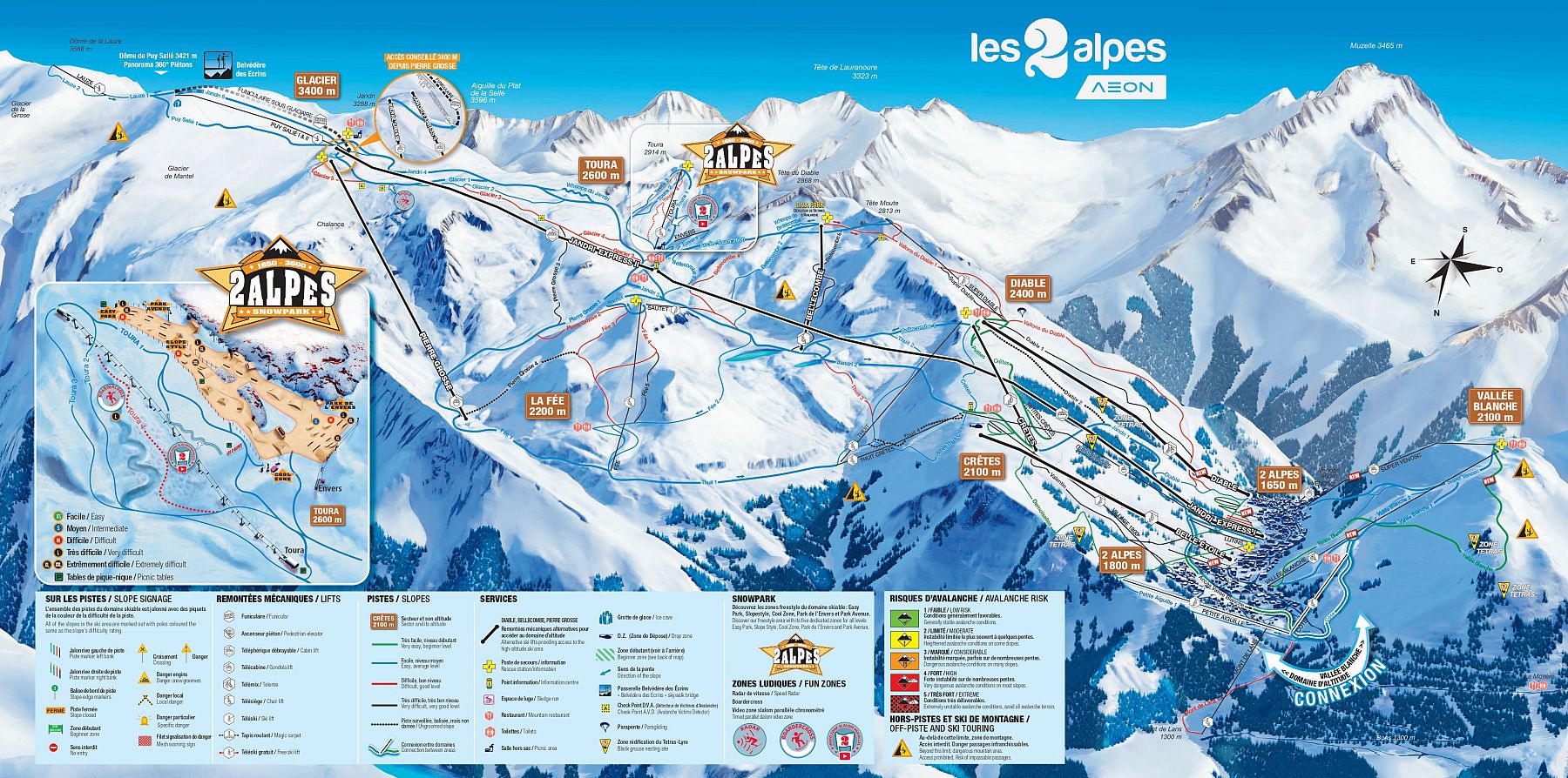 Skimap Les 2 Alpes