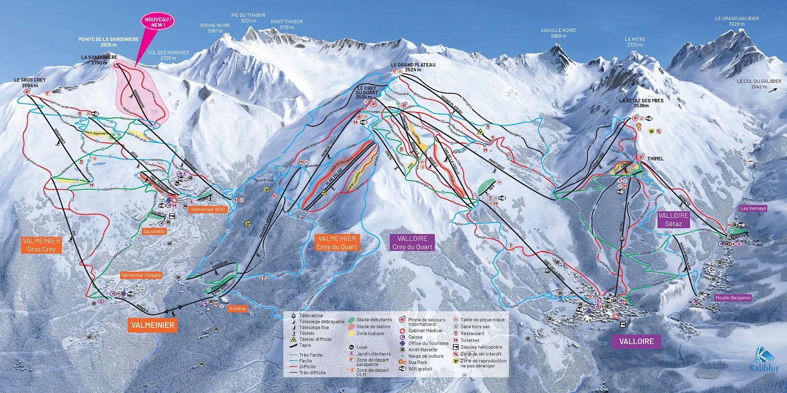 Skimap Valmeinier
