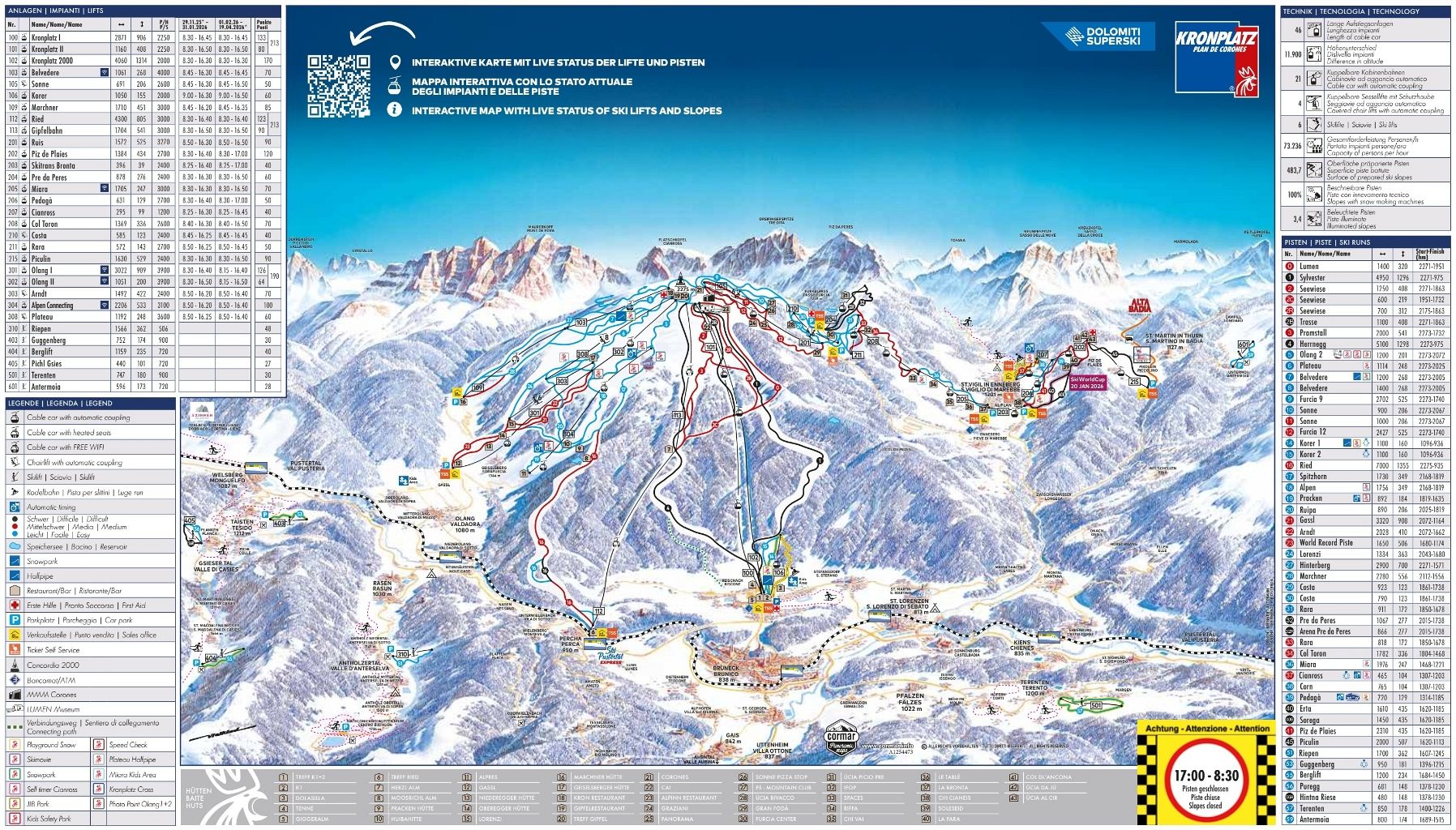 Skimap Kronplatz