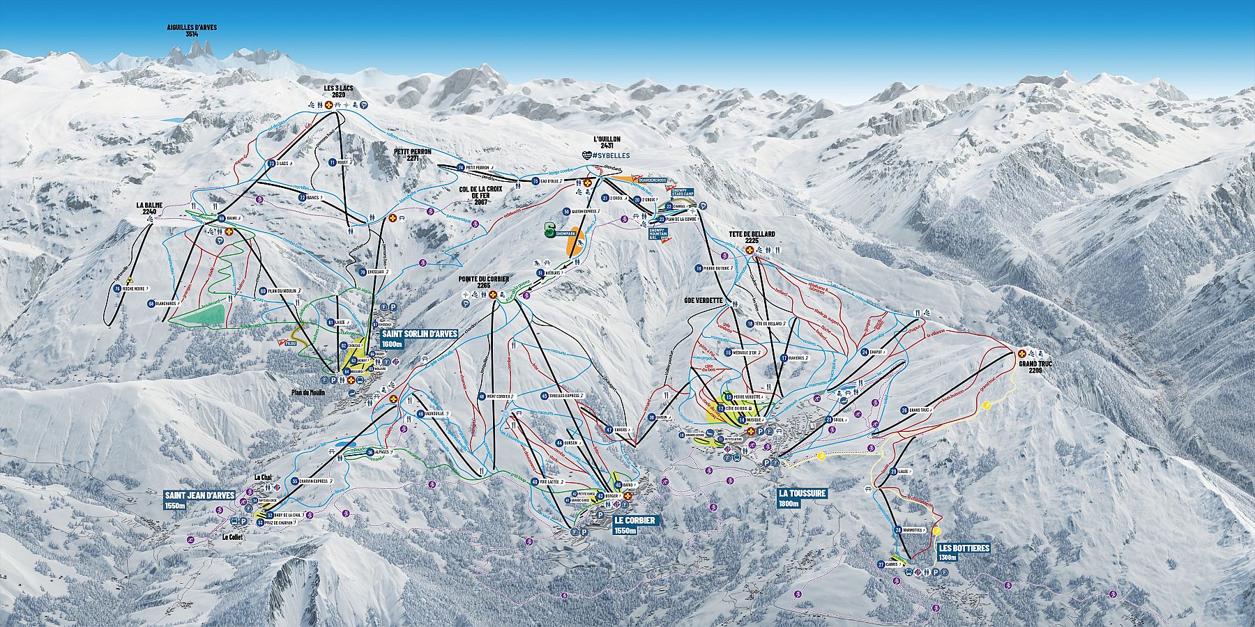 Skimap La Toussuire