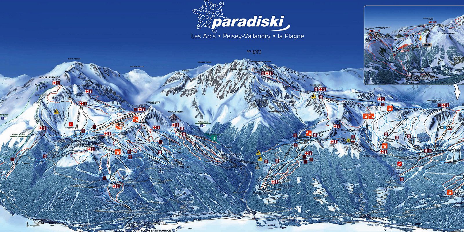Skimap La Plagne