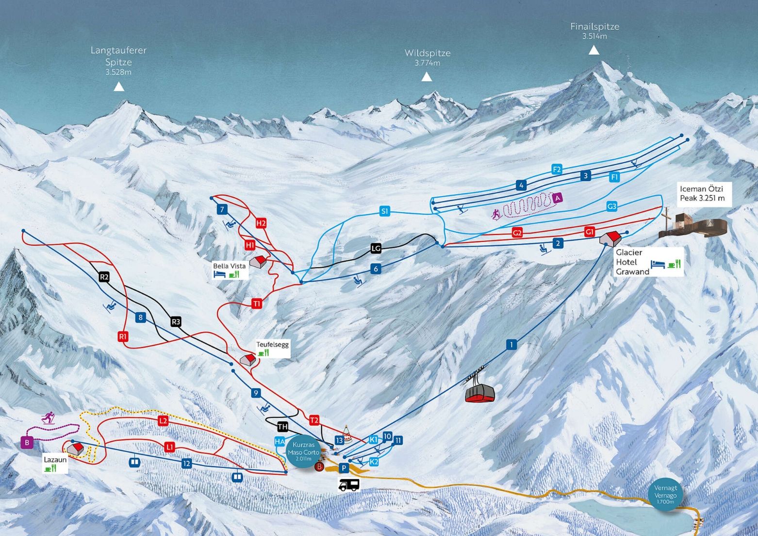 Skimap Val Senales
